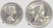 Australien 3 und 6 Pence Königin Elizabeth II. -