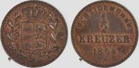 Altdeutschland Württemberg ½ Kreuzer (Scheidemünze) König Wilhelm I. -