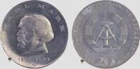 DDR - German Democratic Republik 20 Mark 150. Geburtstag von Karl Marx -