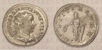 AG Antoninianus  Römisches Kaiserreich Kaiser Gordianus III VZ, mit Fotoattest