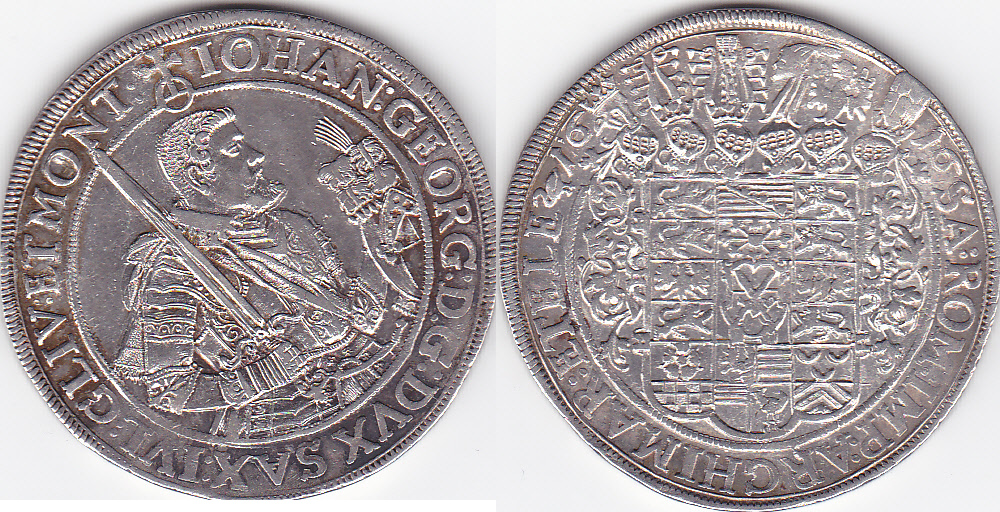 Deutschland, Reichstaler, 1616, Sachsen,Johann I.,16151656