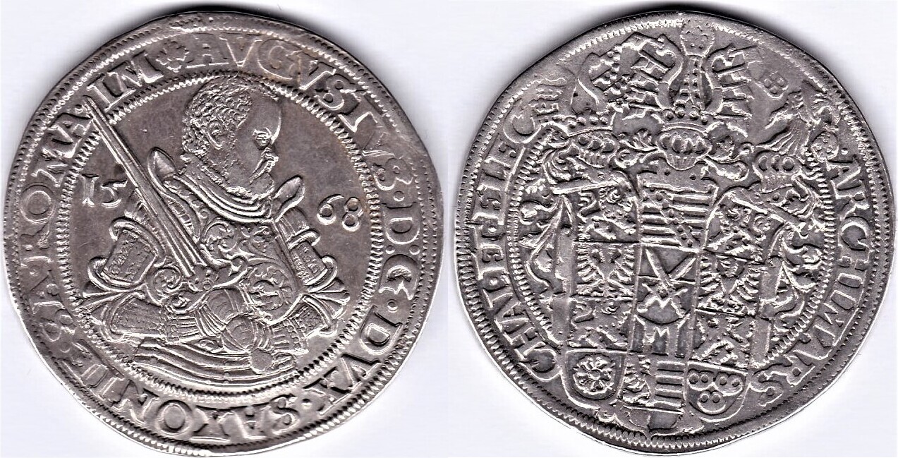 Deutschland, Taler,Dresden, 1568, Sachsen,August,15531586, fast