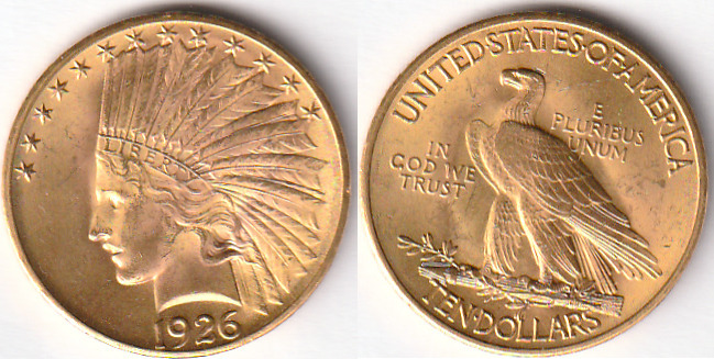 USA 10 Dollars 1926 Indian Head 1907 1933 Pr gefrisch MA Shops usa-10-dollars-1926-indian-head-1907-1933-pr-gefrisch-ma-shops