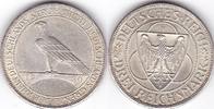 Weimarer Republik, 3 Reichsmark, 1927, Rheinlandräumung,, fast vorzüglic... 60,00 EUR  zzgl. 3,80 EUR Versand