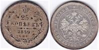 Russland, 25 Kopeken,R, 1859, Alexander II.,1855-1881, fast vorzüglich, 135,00 EUR  zzgl. 6,20 EUR Versand