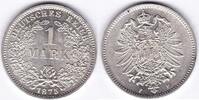 Deutschland, 1 Mark, 1875 F, Kaiserreich, fast stempelglanz, 145,00 EUR  zzgl. 6,20 EUR Versand