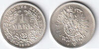 Deutschland, 1 Mark, 1875 F, Kaiserreich, vorzüglich-stempelglanz, 145,00 EUR  zzgl. 6,20 EUR Versand