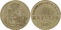 Würzburg, Großherzogtum 6 Kreuzer Ferdinand von Österreich 1806-14.