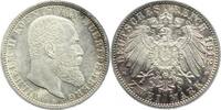Württemberg 2 Mark Wilhelm II. 1891-1918.