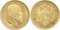 Württemberg 20 Mark Gold Wilhelm II. 1891-1918.