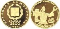Griechenland 2500 Drachmen Gold III. Republik seit 1974.