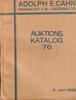 Auktionskataloge Cahn, Adolph E.. -