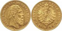Württemberg 10 Mark Gold Karl 1864-1891.