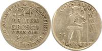 Braunschweig-Wolfenbüttel Feinsilber-24 Mariengroschen Anton Ulrich, allein 1704-1714.