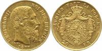 Belgien, Königreich 20-Francs Gold Leopold II 1865-1909.