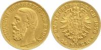 Baden 10 Mark Gold Friedrich I. 1856-1907.
