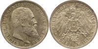 Württemberg 3 Mark Wilhelm II. 1891-1918.