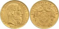 Belgien, Königreich 20-Francs Gold Leopold II 1865-1909.