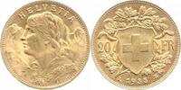 Schweiz-Eidgenossenschaft 20 Franken Gold