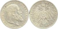 Württemberg 3 Mark Wilhelm II. 1891-1918.