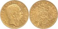 Sachsen 10 Mark Gold Albert 1873-1902.