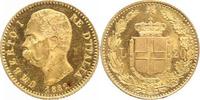Italien-Königreich 20 Lire Gold Umberto I. 1878-1900.