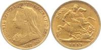 Großbritannien 1/2-Sovereign Gold Victoria 1837-1901.