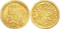 Brasilien 400 Reis Gold Joao V. 1706-1750. -