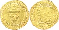 Frankreich Ecu d'or a la couronne Gold Karl VI. 1380-1422. -