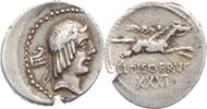 Republik Denar L. Calpurnius Piso Frugi 90 v. Chr.. -