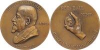 Numismatik Bronzemedaille Grünthal, Hugo *1869, +1943, Inhaber der Münzenhandlung Robert Ball. -