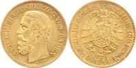 Baden 10 Mark Gold Friedrich I. 1856-1907. -