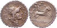 Republik Denar (Serratus) L.Licinius Crassus u.a. 118 v. Chr.. -