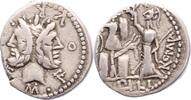 Republik Denar M. Furius Philus L.f. 119 v. Chr.. -
