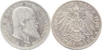 Württemberg 2 Mark Wilhelm II. 1891-1918. -