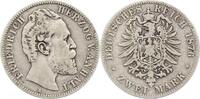 Anhalt 2 Mark Friedrich I. 1871-1904. -
