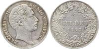 Bayern Gulden Maximilian II. Joseph 1848-1864. -
