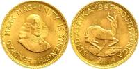 Südafrika 2 Rand Gold 1967 Republik seit 1960. Stempelglanz 530,00 EUR  zzgl. 5,00 EUR Versand