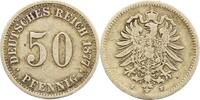 Kleinmünzen 50 Pfennig 1877 H Kratzer, sehr schön 75,00 EUR  zzgl. 5,00 EUR Versand