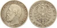 Baden 2 Mark 1876 G Friedrich I. 1856-1907. fast sehr schön 60,00 EUR  zzgl. 5,00 EUR Versand