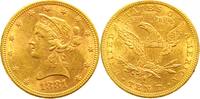 Vereinigte Staaten von Amerika 10 Dollars Gold 1881 S Kl.Kratzer. Vorzüg... 1400,00 EUR  zzgl. 10,00 EUR Versand