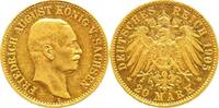 Sachsen 20 Mark Gold Friedrich August III. 1904-1918. -