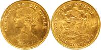 Chile 100 Pesos Gold Republik seit 1818. -