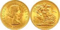 Großbritannien Sovereign Gold Elisabeth II. 1952-2022. -