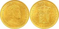 Niederlande-Königreich 10 Gulden Gold Wilhelmina I. 1890-1948. -