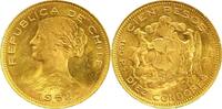 Chile 100 Pesos Gold Republik seit 1818. -
