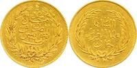 Tunesien 100 Piaster 1864 Gold Mohammed und Mohammed Al-Sadik 1855-1892. -