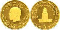 Tunesien 5 Dinars Gold Republik seit 1959. -