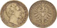 2 Mark 1876  D Bayern Ludwig II. 1864-1886. sehr schön  /  fast sehr schön