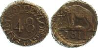 Ceylon (Sri Lanka) 1/48 Rixdollar Britisch 1796-1975. -